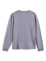 Alpinestars Essentials Ageless LS Tee, T-shirt met lange mouwen, Silver, achteraanzicht, effen ontwerp met geribbelde ronde hals en manchetten, 100% biologisch katoenen jersey, ontspannen eigentijdse pasvorm