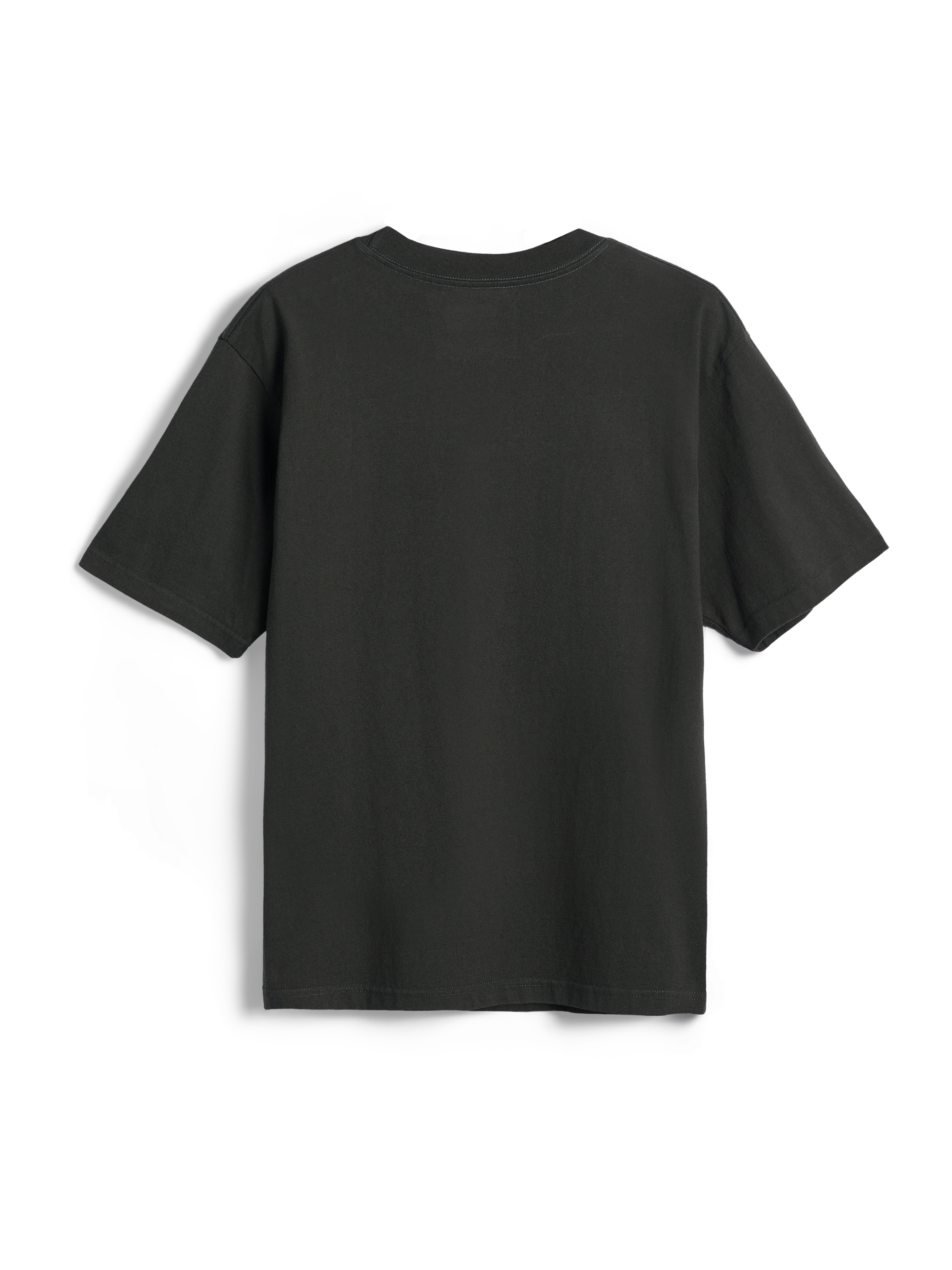 Alpinestars Essentials Ageless SS Tee, T-shirt met korte mouwen, Off Black, achteraanzicht, effen ontwerp met garment stone wash textuur, relaxed fit, casual motorsport-geïnspireerde streetwear