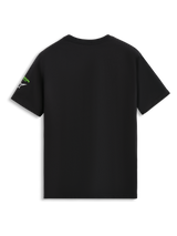 Alpinestars Entitled CSF Tee, T-shirt met korte mouwen, zwart, achteraanzicht met een strak ontwerp en kleine branding op de mouw, casual motorsport sportkleding