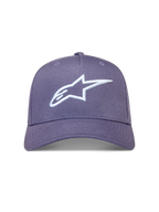 Alpinestars Ageless snapback hoed in paars met wit 3D-geborduurd Astars-logo en gestructureerde kroon van keperstof.