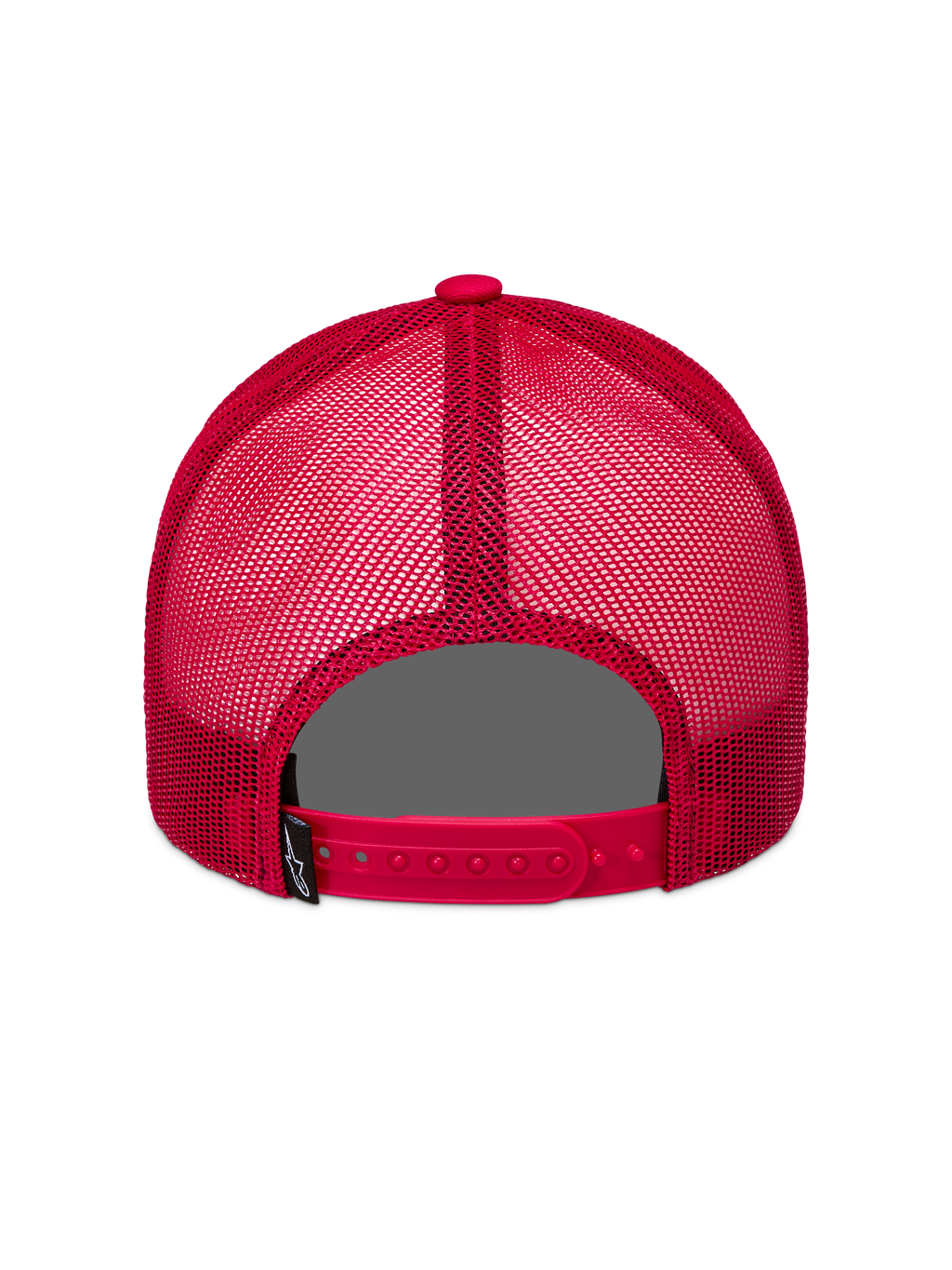 Alpinestars Ageless Snapback Hoed, rode truckerpet met ademende mesh-panelen, verstelbare snapback-sluiting en Astars-logolabel