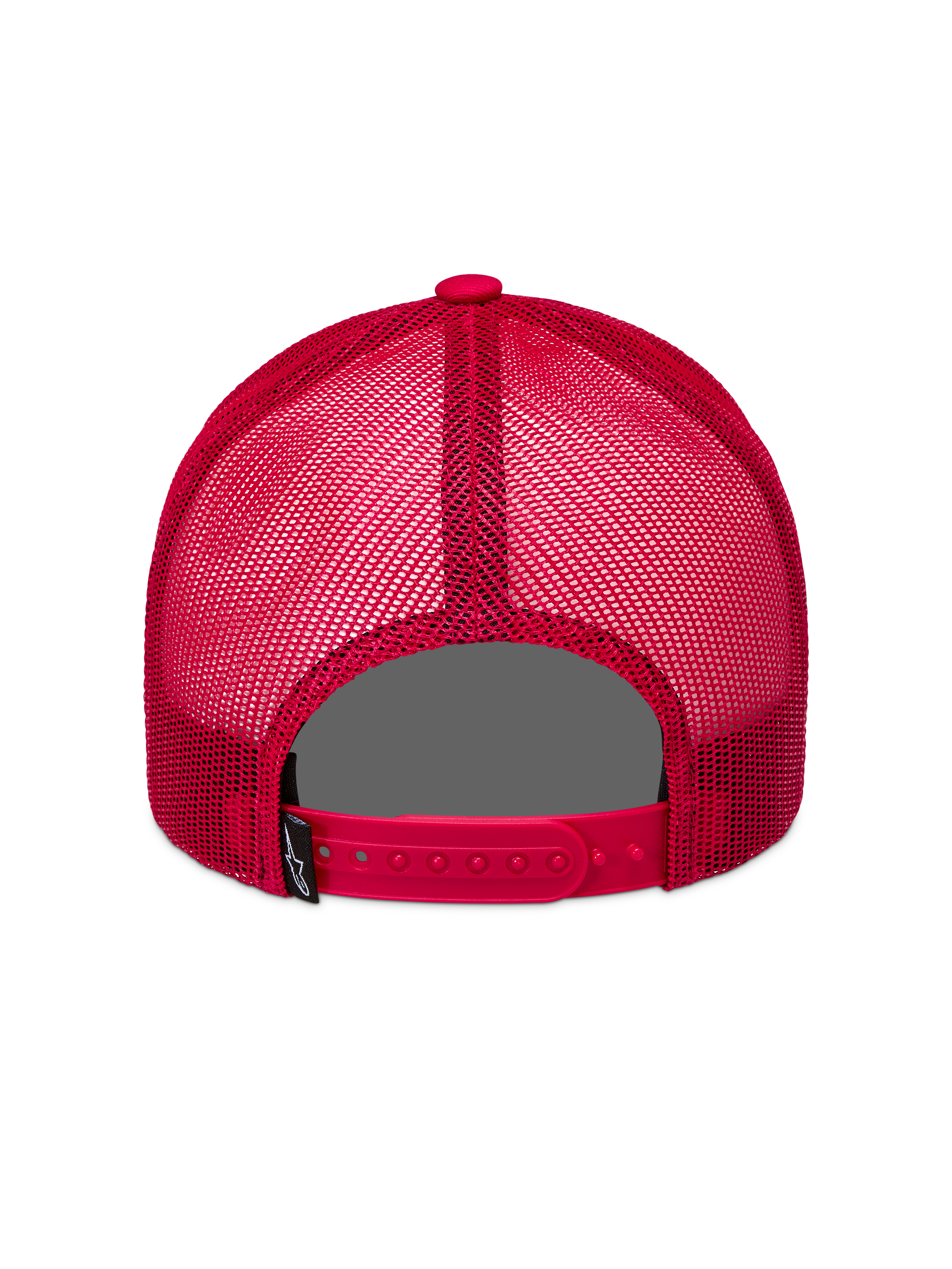Alpinestars Ageless Snapback Hoed, rode truckerpet met ademende mesh-panelen, verstelbare snapback-sluiting en Astars-logolabel