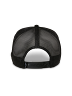 Alpinestars Control Trucker Pet, achteraanzicht, zwart, met ademende mesh-panelen en een verstelbare snapback-sluiting, casual motorsport hoofdbedekking