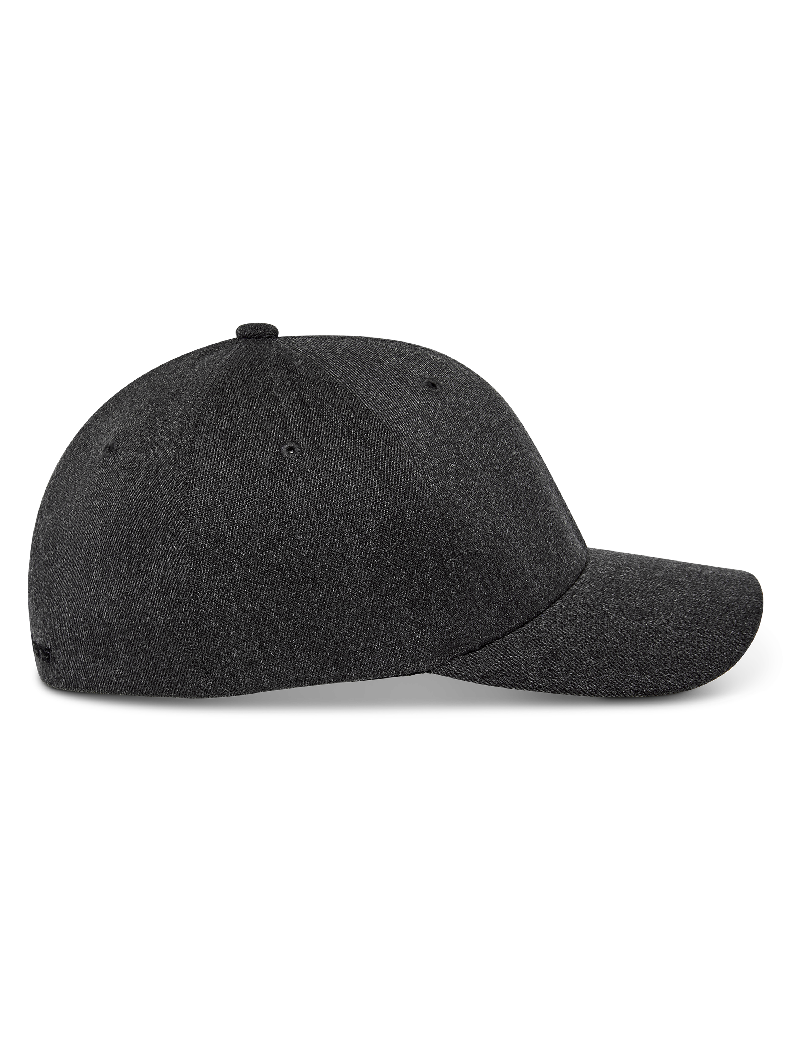 Alpinestars Corp Shift Multi pet, zijaanzicht, donkergrijs gemêleerd, gestructureerde kroon met gebogen klep, stretch twill materiaal, casual motorsport-geïnspireerde hoofdbedekking