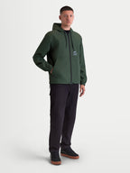 Alpinestars Speeder Resolve windbreaker jas, heren-windbreaker voor urban gebruik, groen, lichtgewicht polyester met capuchon en meshvoering, Alpinestars-logo op de borst.