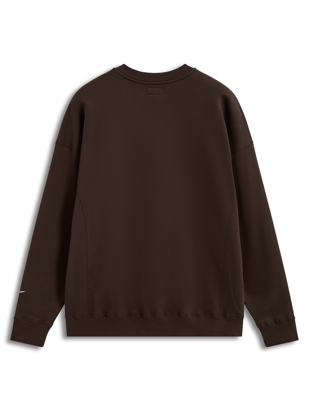 Alpinestars Guise Oversized Crew, bruine oversized pullover met ronde hals, achteraanzicht, fleece materiaal met geribde manchetten en zoom, comfortabele sportswear.