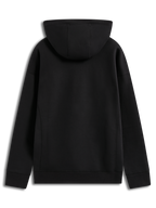 Alpinestars Shaw Oversized hoodie, zwarte sportswear fleece in achteraanzicht met lichaamsnaden en ribboord details.