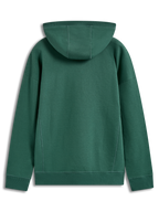 Alpinestars Shaw Oversized Hoodie, groene oversized sportswearhoodie, achteraanzicht van fleece pullover met lichaamsnaden en capuchon.