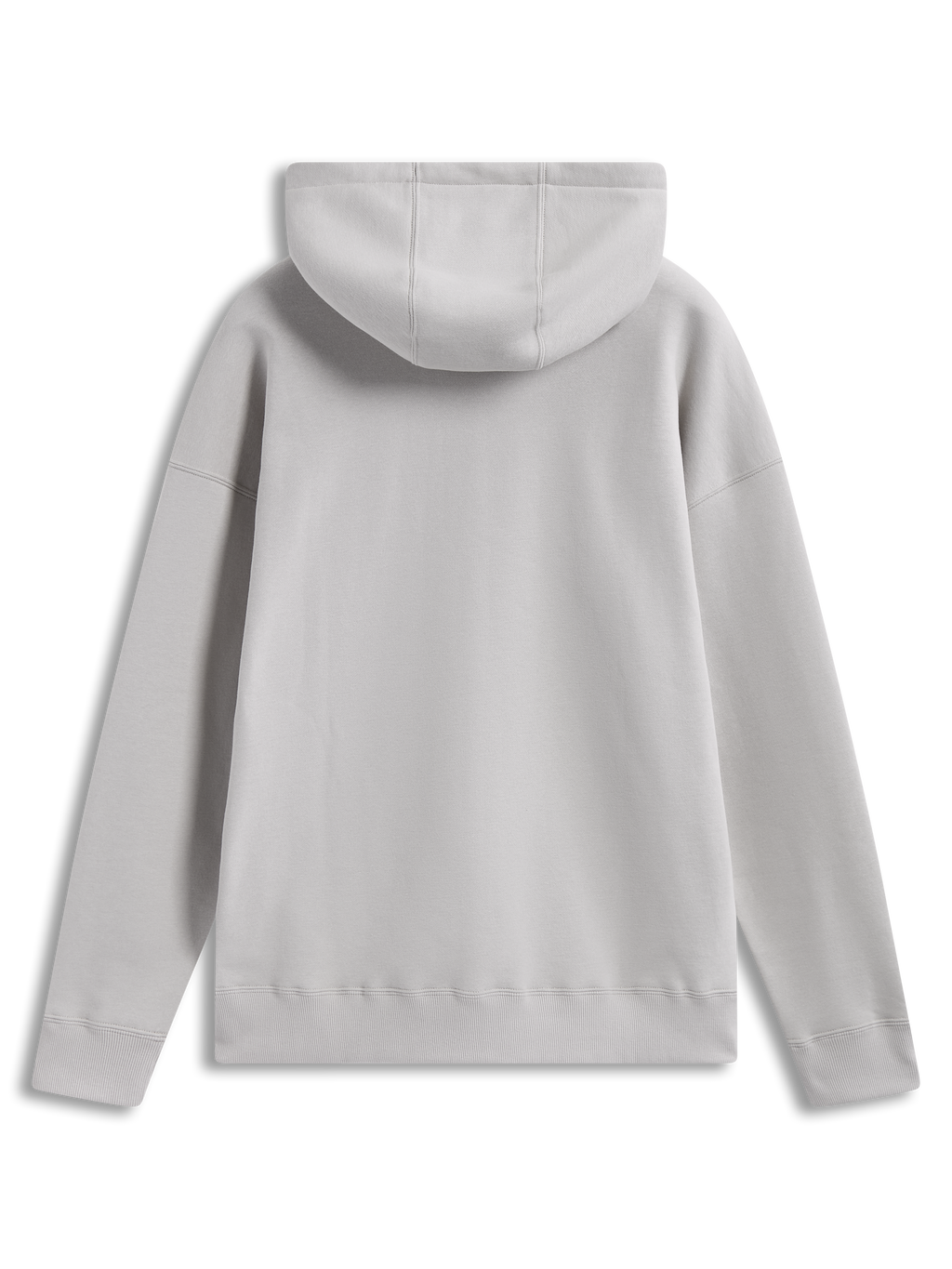 Alpinestars Prelude oversized hoodie in zand, achteraanzicht van de sportswear fleece pullover met zelfgevoerde capuchon.