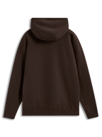 Alpinestars Prelude Oversized hoodie, bruine fleecepullover voor sportswear met een relaxte pasvorm, achteraanzicht.