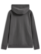Alpinestars Entity Oversized hoodie, grijze sportswear fleece, achteraanzicht met grote capuchon en geribbelde manchetten.