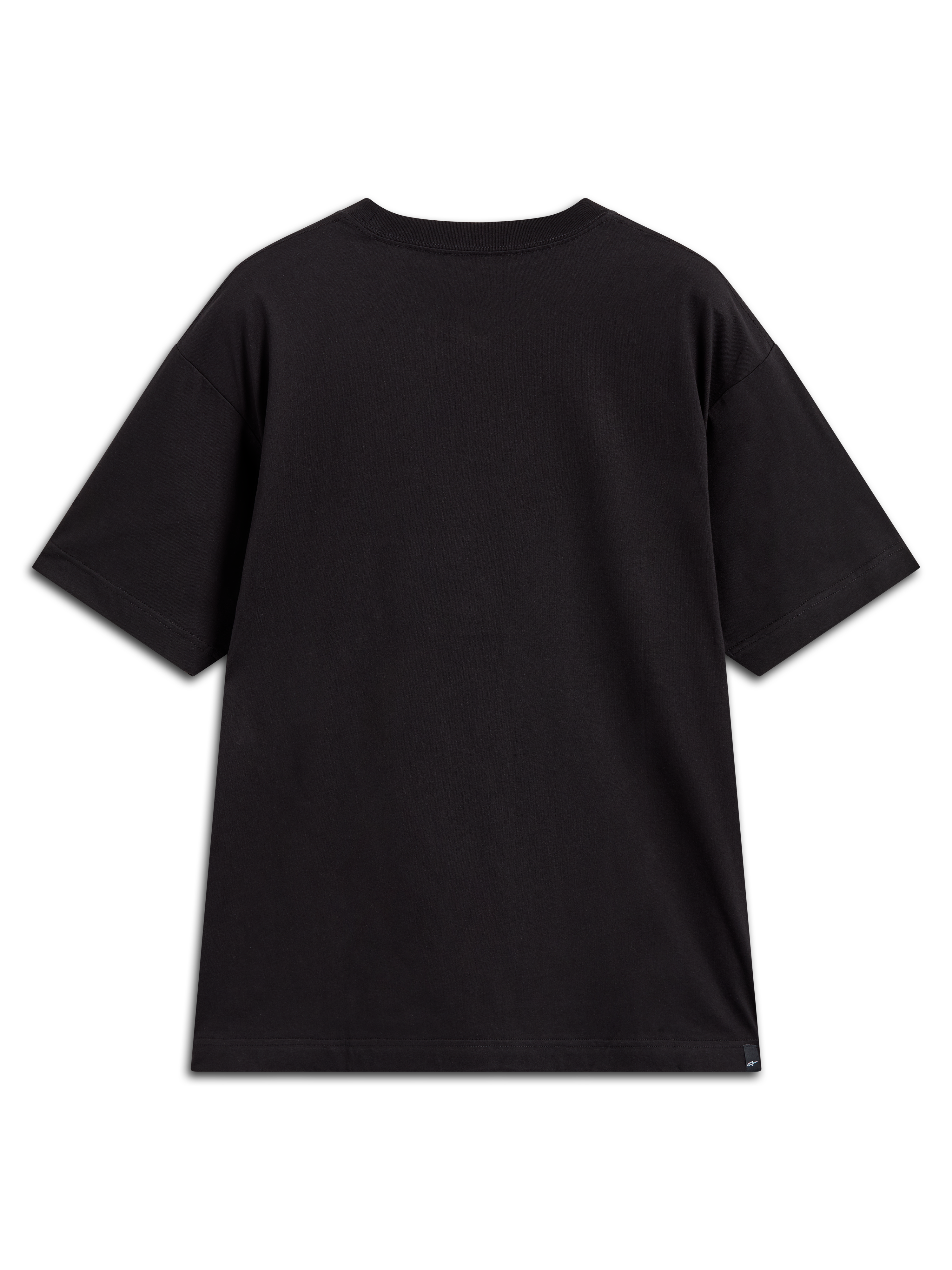 Alpinestars Chalk Oversized CSF Tee, zwart oversized sport-T-shirt met korte mouwen, achteraanzicht.