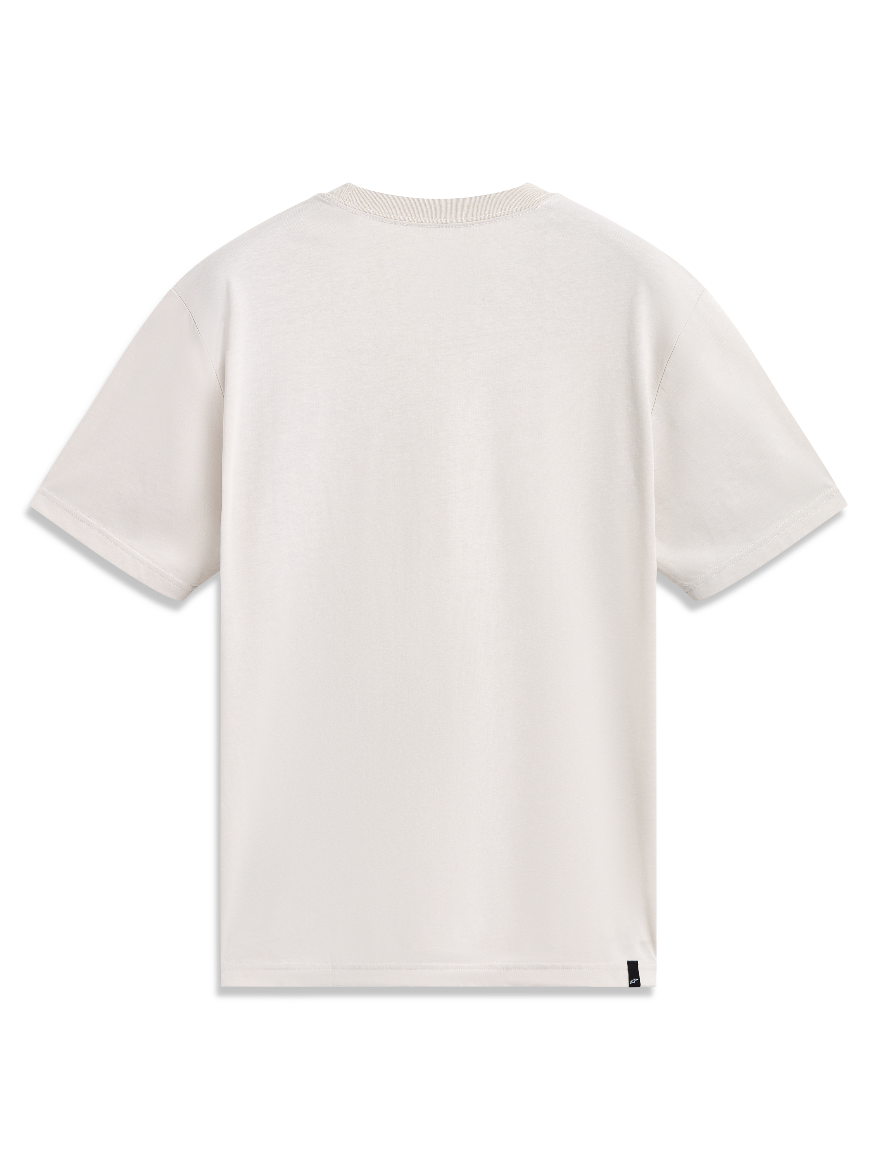Alpinestars Elliptogrit CSF t-shirt met korte mouwen, zand, sportswear van een zachte katoenmix, achteraanzicht.