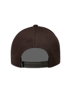 Alpinestars Combo Logo Snapback hoed, bruine sportswear pet met verstelbare snapbacksluiting, achteraanzicht.
