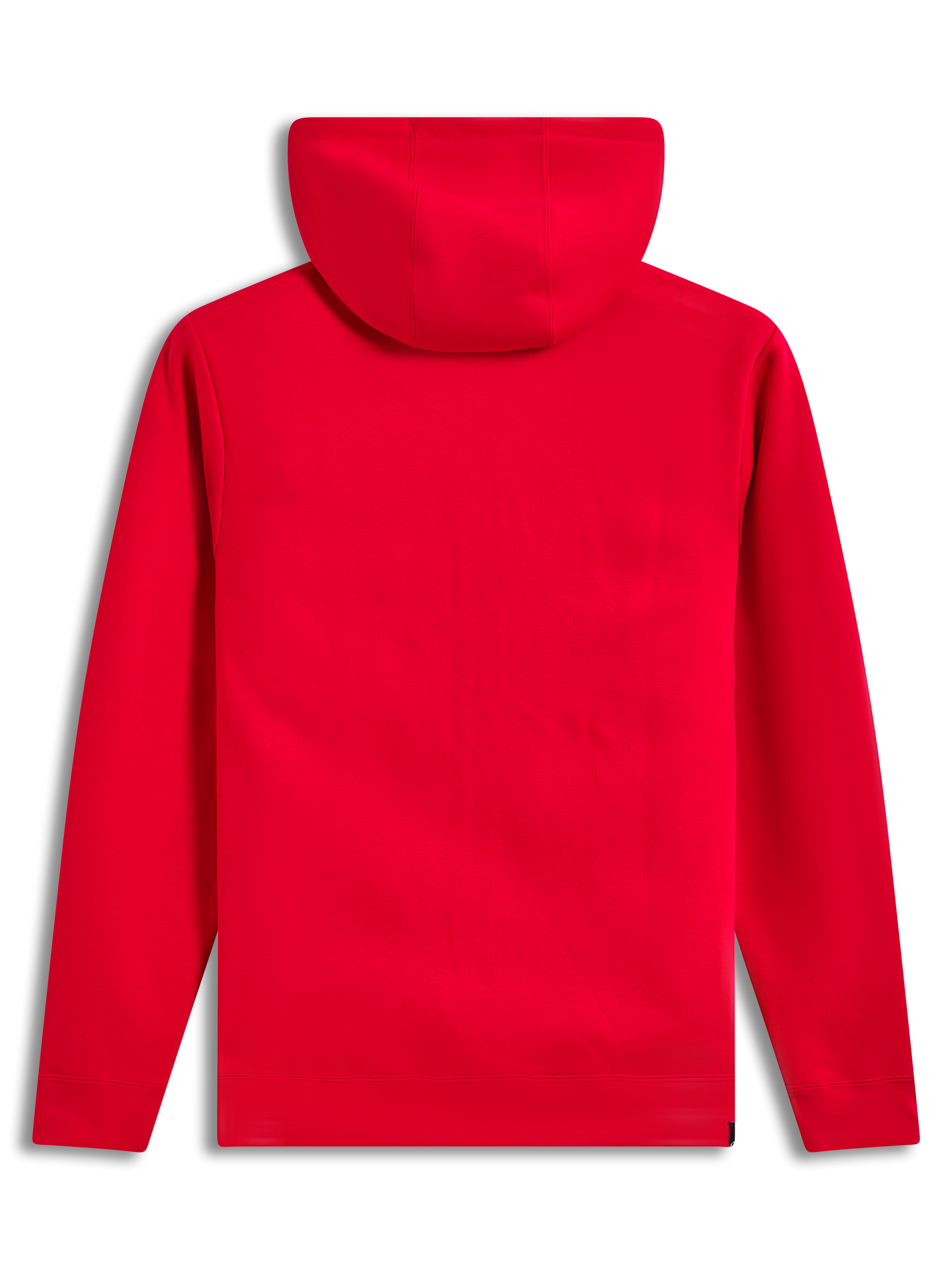 Alpinestars Ageless Zip V3 Hoodie, rode fleece sportswear met capuchon vanaf de achterzijde gezien.
