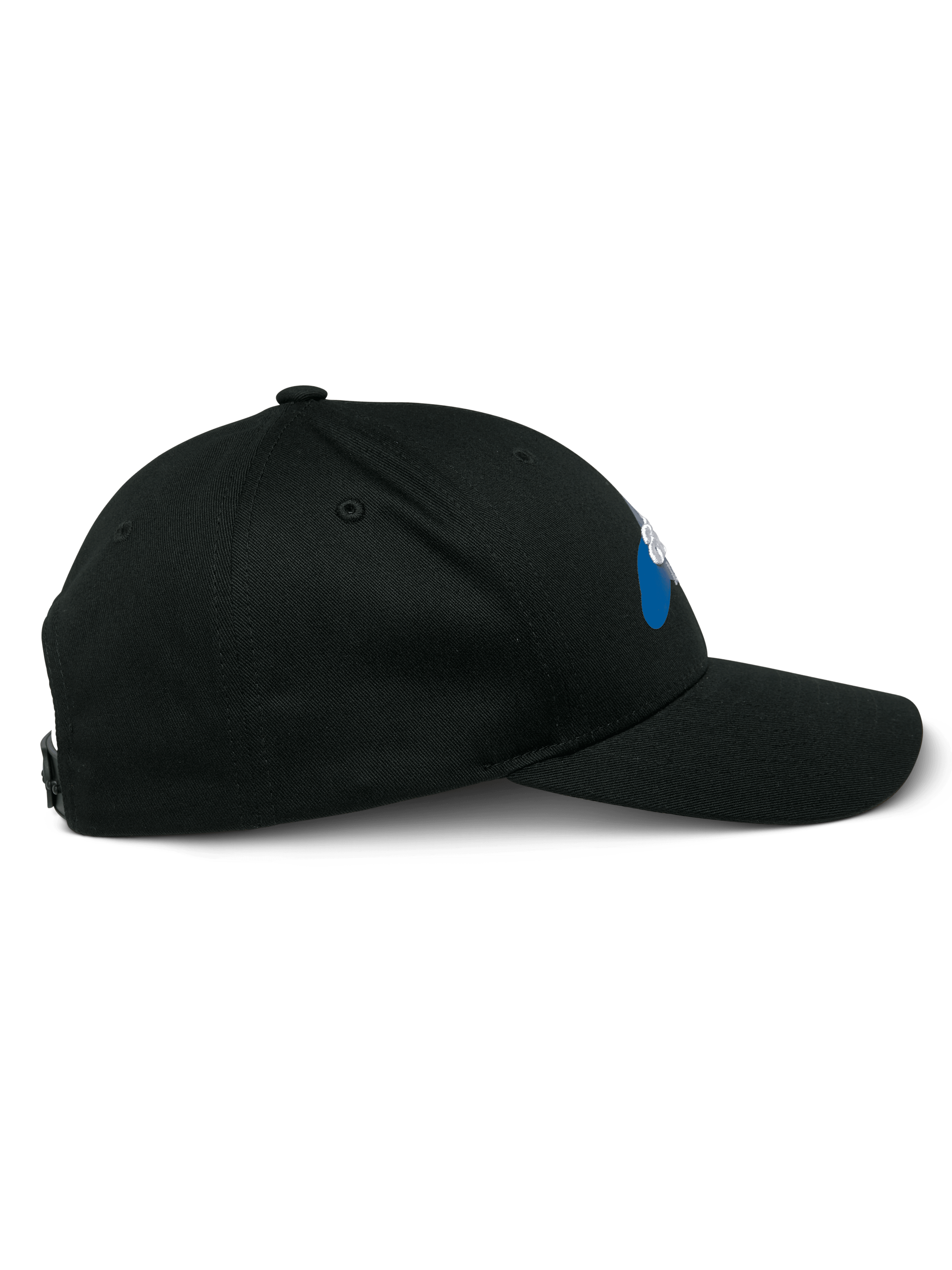 Alpinestars Profile pet, zijaanzicht, zwart, gebogen klep met gestructureerde kroon, snapback-sluiting, casual motorsport-geïnspireerde hoofdbedekking