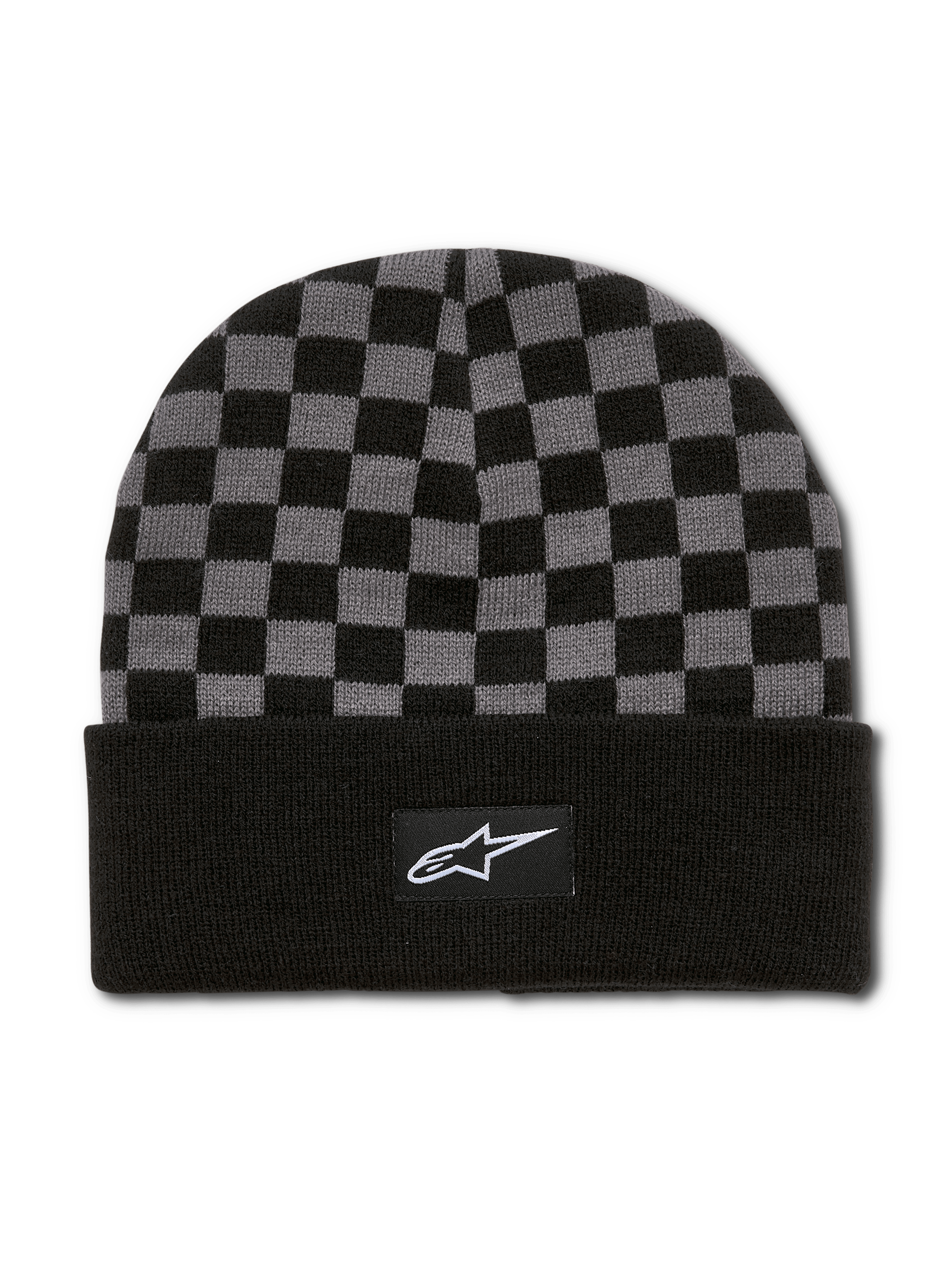 Checkered Cuff Beanie