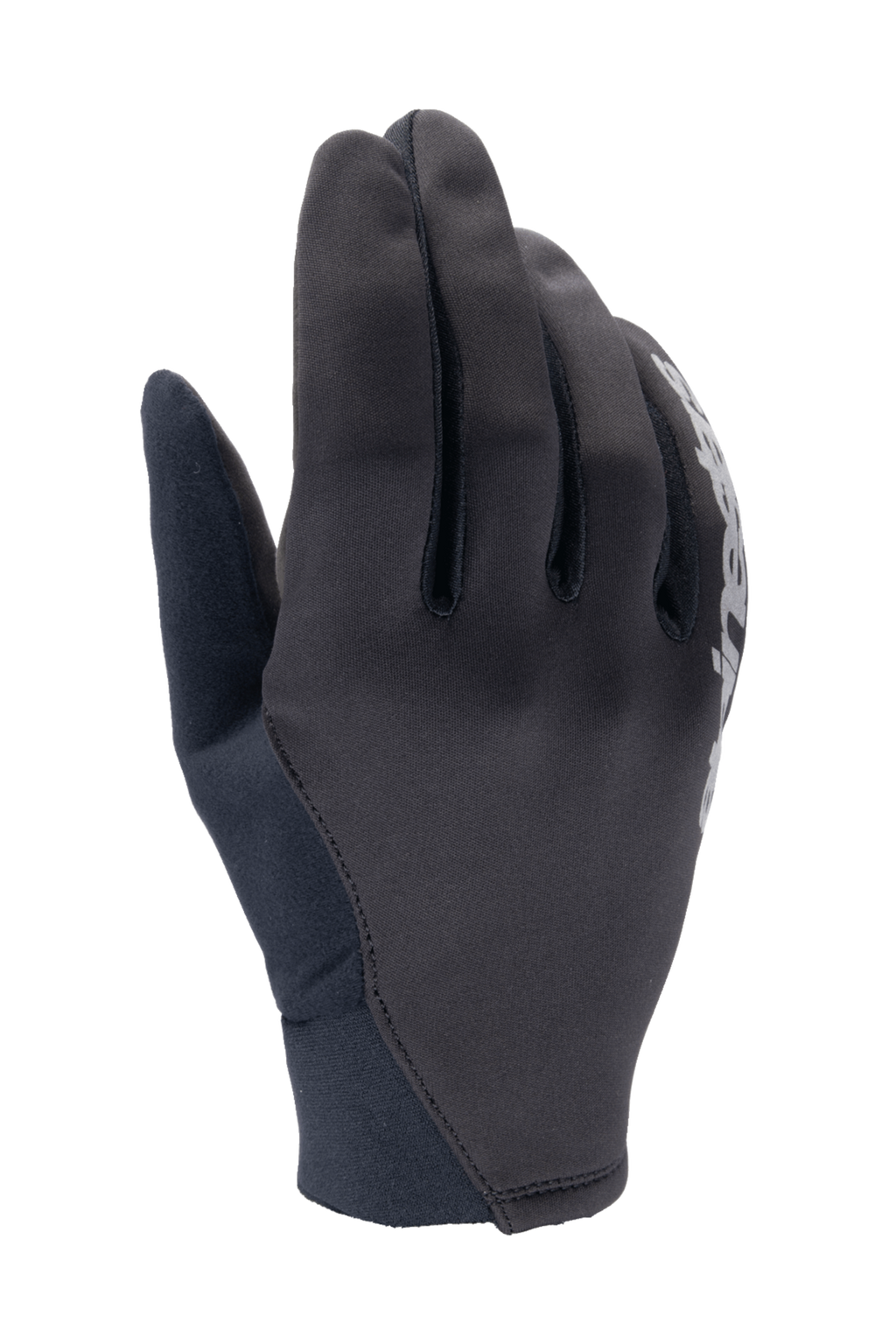 Alpinestars A-Dura Thermal Gloves, Black Mountain Bike Gloves, flexible fabric construction with white logo detail, neoprene cuff, designed for cold weather wind protection