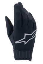 Alpinestars Stella A-Dura Rain Gloves, Women's Waterproof MTB Gloves, Black with Silver Reflective Logo, Ribbed Neoprene Cuff, Wind-Blocking Fabric, Performance Cycling Gear