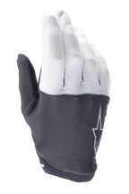 Alpinestars A-Aria handschoenen, mountainbike handschoenen, lichtgrijs en donkergrijs, met een getextureerde bovenkant met een sterlogo, flexibel materiaal en een laag profiel ontwerp voor off-road fietsen