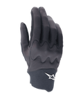 Alpinestars A-Supra Shield handschoenen, MTB-handschoenen, zwart, strak design met golvend knokkelbeschermingspatroon, wit ster-logo op de neopreen manchet, flexibele en duurzame constructie