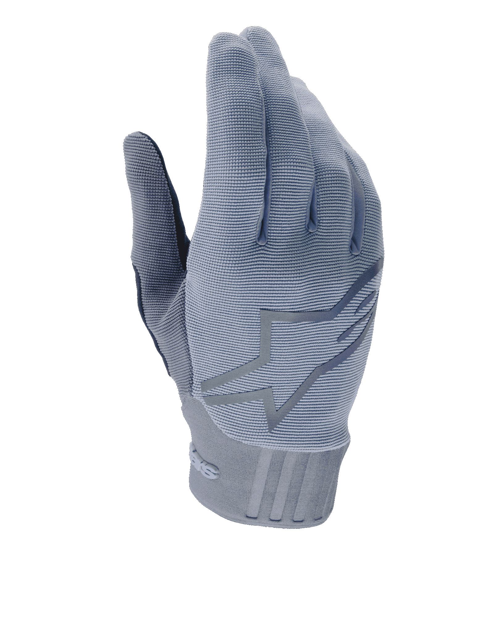 Alpinestars A-Dura handschoenen, mountainbikehandschoenen, Infinity Blue, gestructureerde geribbelde bovenkant met groot ster-logo, neopreen manchet met reliëfdetails, nauwsluitend ontwerp voor off-road fietsen
