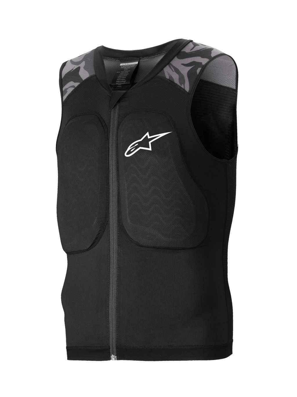 Alpinestars A-Motion Plasma Beschermvest, mountainbiking beschermvest, zwart en camouflage, CE-gecertificeerd met Nucleon Plasma borst- en rugbescherming, ademende stretch mesh-constructie