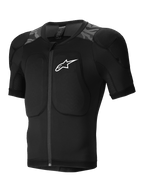 Alpinestars A-Motion Plasma Beschermjas, short-sleeve MTB mountain biking beschermingsjas, zwart en camouflage, CE-gecertificeerde Nucleon Plasma schouder- en rugbeschermers, stretch mesh-constructie