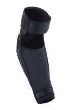 Alpinestars A-Impact Plasma Elite Elleboogbeschermer, zwart, voorzien van een dubbele bandsluiting, voorgevormd ergonomisch ontwerp, mesh en ripstop textielconstructie, hoogwaardige bescherming voor mountainbiken