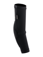 Alpinestars Paragon Plus Elbow Protector, MTB Elbow Guard, Black, slip-on sleeve design with breathable stretch mesh and contoured impact padding, featuring a CE certification label and durable rip-stop fabric reinforcements.