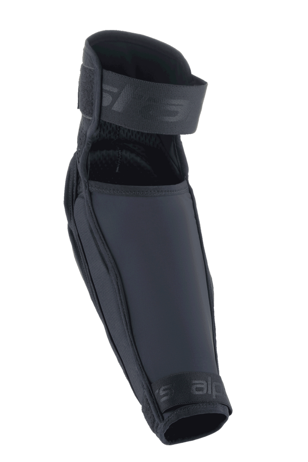 Alpinestars A-Impact Plasma Elite Shield elleboogbeschermer, MTB elleboogbescherming, zwart, voorzien van een gladde TPU harde schaal voor impactbescherming, dubbele verstelbare banden voor een stevige pasvorm en een ergonomisch voorgevormd ontwerp voor agressief trailrijden.