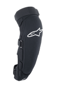 Alpinestars A-Impact Plasma Pro knie-/scheenbeenbeschermers, mountainbike knie- en scheenbeschermers, zwart en wit, met CE-gecertificeerde Nucleon Plasma-technologie en drievoudig sluitsysteem, voorkant