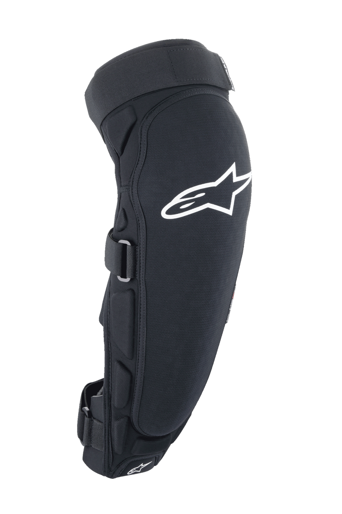 Alpinestars A-Impact Plasma Pro knie-/scheenbeenbeschermers, mountainbike knie- en scheenbeschermers, zwart en wit, met CE-gecertificeerde Nucleon Plasma-technologie en drievoudig sluitsysteem, voorkant