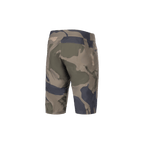 Alpinestars A-Dura Camo Liner Shorts, heren MTB cycling shorts, camouflage en bruin, achteraanzicht met duurzame 2-weg stretchstof en details van ritszakken
