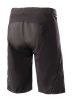 Alpinestars Denali 2 Shorts, Mountain Bike Shorts, Black Grisaille, rear view featuring reinforced seat area and water-resistant textile construction for off-road riding