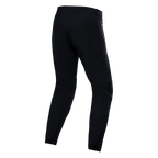 Alpinestars A-Dura Waterproof Pants, zwart, achteraanzicht met technische textielconstructie, mountainbikebroek met 20k waterdichtheid, duurzame stretchstof voor off-road ritten in natte omstandigheden