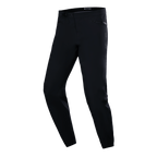 Alpinestars A-Dura Waterdichte Broek, MTB-fietsbroek, zwart, technisch slim-fit ontwerp met zijzakken met rits en ratelsluiting in de taille, gladde waterdichte stof, minimalistische performance-uitrusting voor mountainbiken