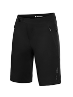 Zwarte Alpinestars A-Dura Ride MTB-shorts met een ratelsluiting en zakken met rits voor optimale trailprestaties.