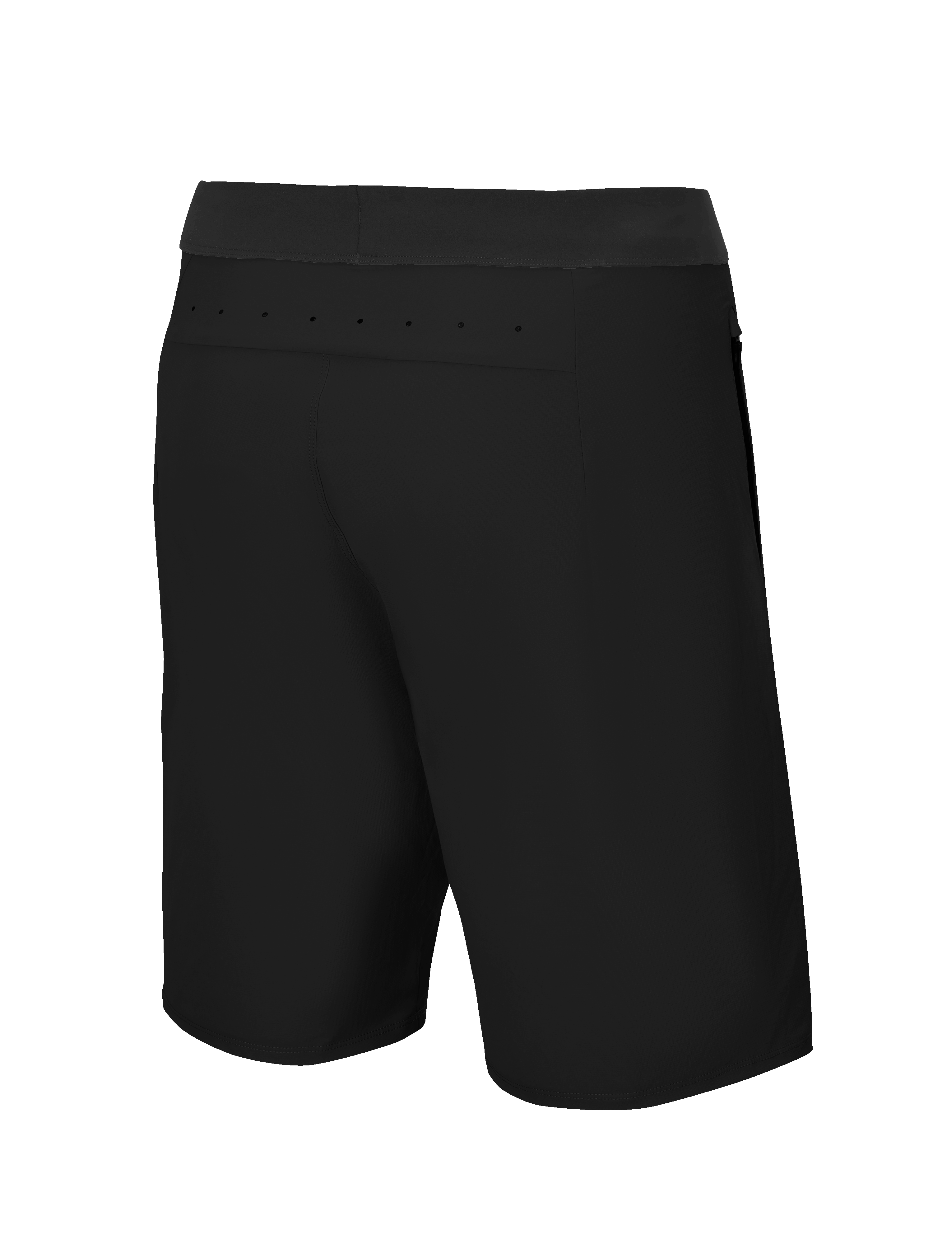 Alpinestars A-Aria Lite Short, Mountain Bike Shorts, Black, rear view showing laser perforations at the back yoke for ventilation, lightweight performance fabric for trail riding