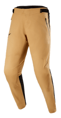 Alpinestars Tahoe 8.1 Waterproof Pants, waterdichte MTB-broek, khaki en zwart, voorgevormde broekspijpen, voorzakken met ritssluiting, verstelbare tailleband, zwarte zijpanelen en naadloos kruis voor trailprestaties in alle weersomstandigheden