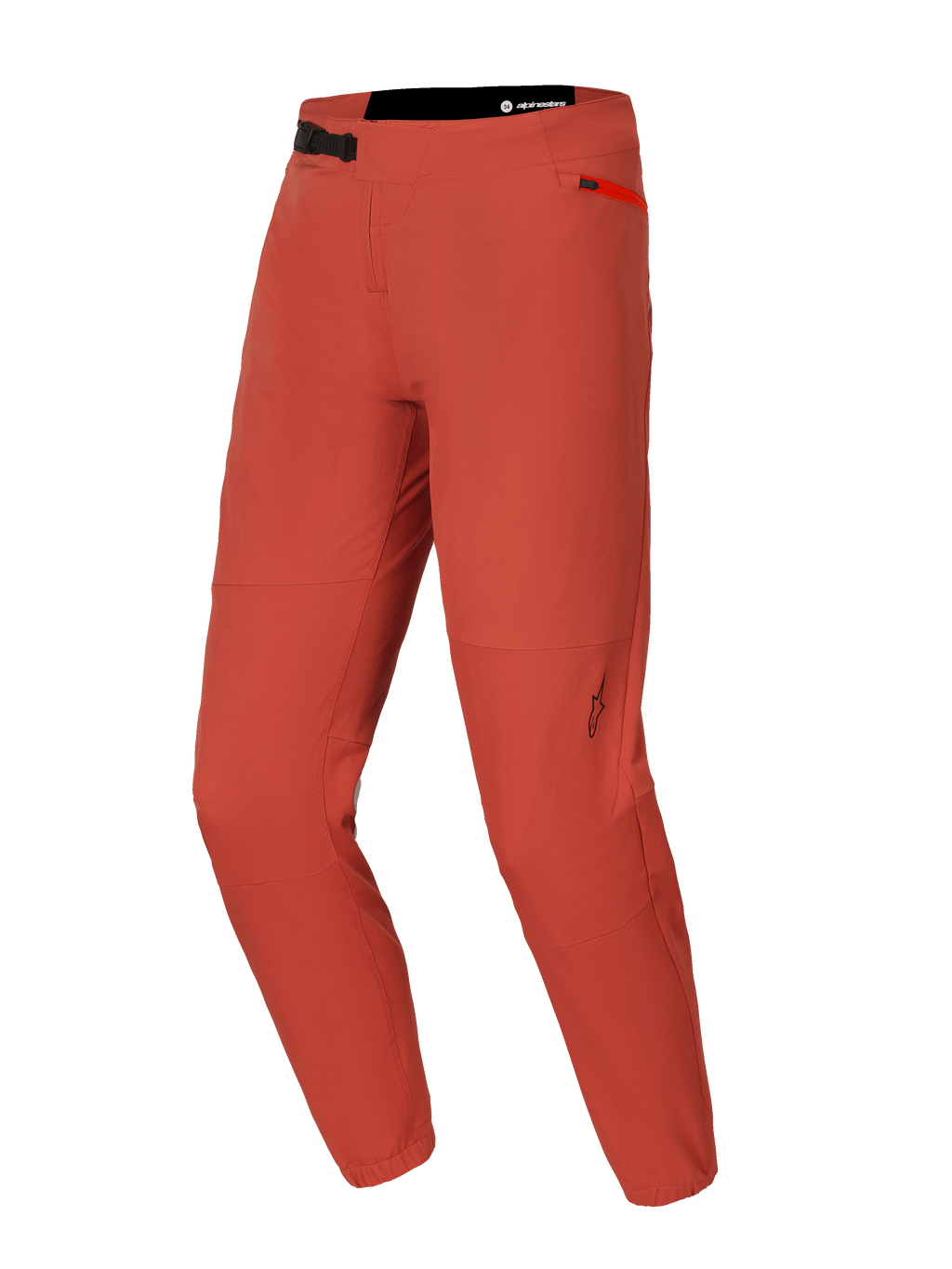 Alpinestars A-Dura Elite broek, MTB-mountainbikebroek, donkeroranje, met 4-way stretch Cordura-stof, ratelsluiting aan de voorzijde, zijzak met ritssluiting en elastische enkelmanchetten
