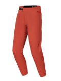 Alpinestars A-Dura Elite broek, MTB-mountainbikebroek, donkeroranje, met 4-way stretch Cordura-stof, ratelsluiting aan de voorzijde, zijzak met ritssluiting en elastische enkelmanchetten