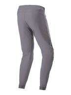 Alpinestars A-Dura Pants, MTB-fietsbroek, donkergrijs, driekwart achteraanzicht, met duurzaam 2-way stretch textiel, elastische manchetten en een ergonomische pasvorm voor mountainbike trailprestaties.
