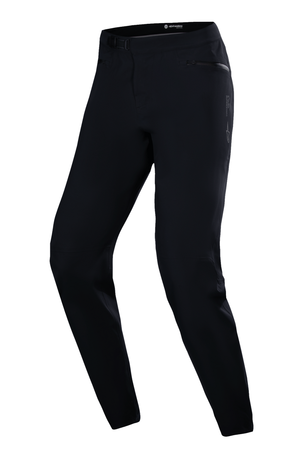 Alpinestars Stella A-Dura waterdichte broek, MTB-fietsbroek voor dames, zwart, met ratelsluiting in de taille, zakken met rits en een toelopende pasvorm voor trailrijden