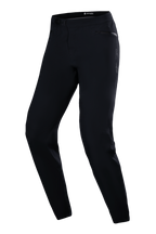 Alpinestars Stella A-Dura waterdichte broek, MTB-fietsbroek voor dames, zwart, met ratelsluiting in de taille, zakken met rits en een toelopende pasvorm voor trailrijden