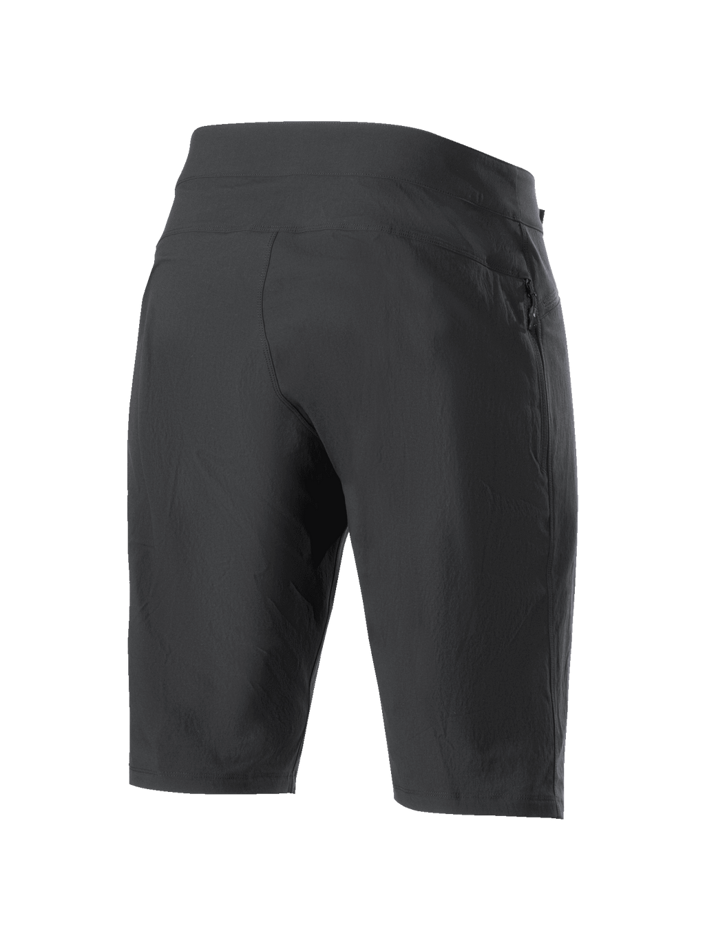 Alpinestars Stella A-Dura dames short, mountainbike short, zwart, achteraanzicht met duurzame 2-weg stretchstof en atletische constructie, hoogwaardige kleding voor MTB en trailrijden