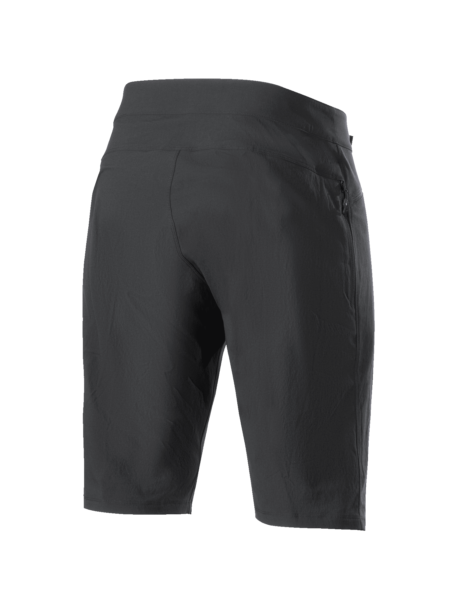 Alpinestars Stella A-Dura dames short, mountainbike short, zwart, achteraanzicht met duurzame 2-weg stretchstof en atletische constructie, hoogwaardige kleding voor MTB en trailrijden