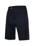 Zwarte Jeugd A-Dura Ride shorts met ratelsluiting in de taille en ritszakken voor mountainbike-duurzaamheid.