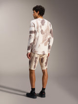 A-Dura Ride LS Jersey and matching Shorts in Sand Camo, technical mountain bike gear with a textured camouflage pattern.