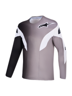 Alpinestars A-Supra Elite Trui, MTB-top in grijs kleurverloop van micro-geperforeerde gerecyclede stof.